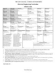 ccny ee curriculum sheet.